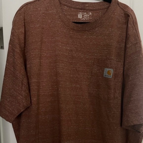 Carhartt Loose Fit Heavyweight Short Sleeve Pocket T Relaxed Fit Men’s 2XL Logo - Picture 4 of 4